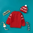 thumbnail image 2 of Baby Jacket Winter Red Christmas Reindeer Newborn Infant Boys Girls Knitted Coats Casual Long Sleeves Button Up Toddler Knitwear, 2 of 7