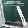 thumbnail image 2 of Toma de corriente empotrada para conferencias con puertos USB, tira de alimentación de mesa, estación de carga de escritorio con 2 salidas y 2 puertos USB, 2 of 5