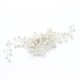 thumbnail image 5 of Nvzi Horquillas para el pelo de boda con flores para novias, peinetas con perlas de cristal, pinzas para el pelo, accesorios para el pelo de boda dorados, joyas, color blanco, 5 of 5