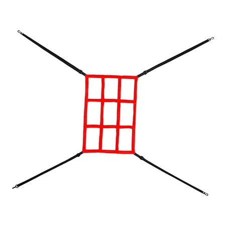Baseball Practice Net Baseball Training Device for Hitting Grounders Hitting Aid red