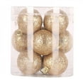 thumbnail image 1 of Final Clearance! 12pcs Glitter Christmas Ball Baubles Xmas Tree Hanging Home Decorations Ornaments Balls New Year, 1 of 6