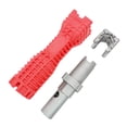 thumbnail image 1 of Instalador de lavabo Llave multifuncional Sunnimix Llave de tubería cuadrado de doble cabeza rojo, 1 of 3