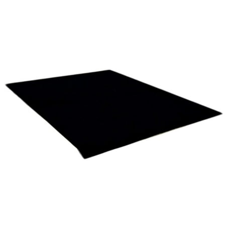 The Deck And Patio Company Dean Flooring Company Ebony 6' x 10' Indoor/Outdoor Patio Deck Boat Entrance Event Carpet/Rug Mat UV Stabilized ()