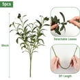 thumbnail image 6 of 5Pcs Olive Branches for Vases, Faux Olive Tree Branches with Lifelike Olives, Artificial Greenery Stems for Vases Centerpieces Floral Arrangements Decor, 18 Inch, 6 of 13