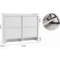 thumbnail image 2 of Shoe Cabinet with 4 Flip Drawers,Modern Shoe Storage for Entryway,Wooden Shoe Organizer Cabinet with Adjustable Shelf,Hidden Shoe Rack for Hallway,Living Room, 2 of 7