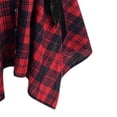 thumbnail image 2 of gakvbuo Fall Dresses for Women Checkered Dress for Womens Plus Size Plaid Tie Shirt Dress Long Sleeve Slim Turn-Down Collar Tunic Tops Asymmetrical High Low Irregular Dress, 2 of 3
