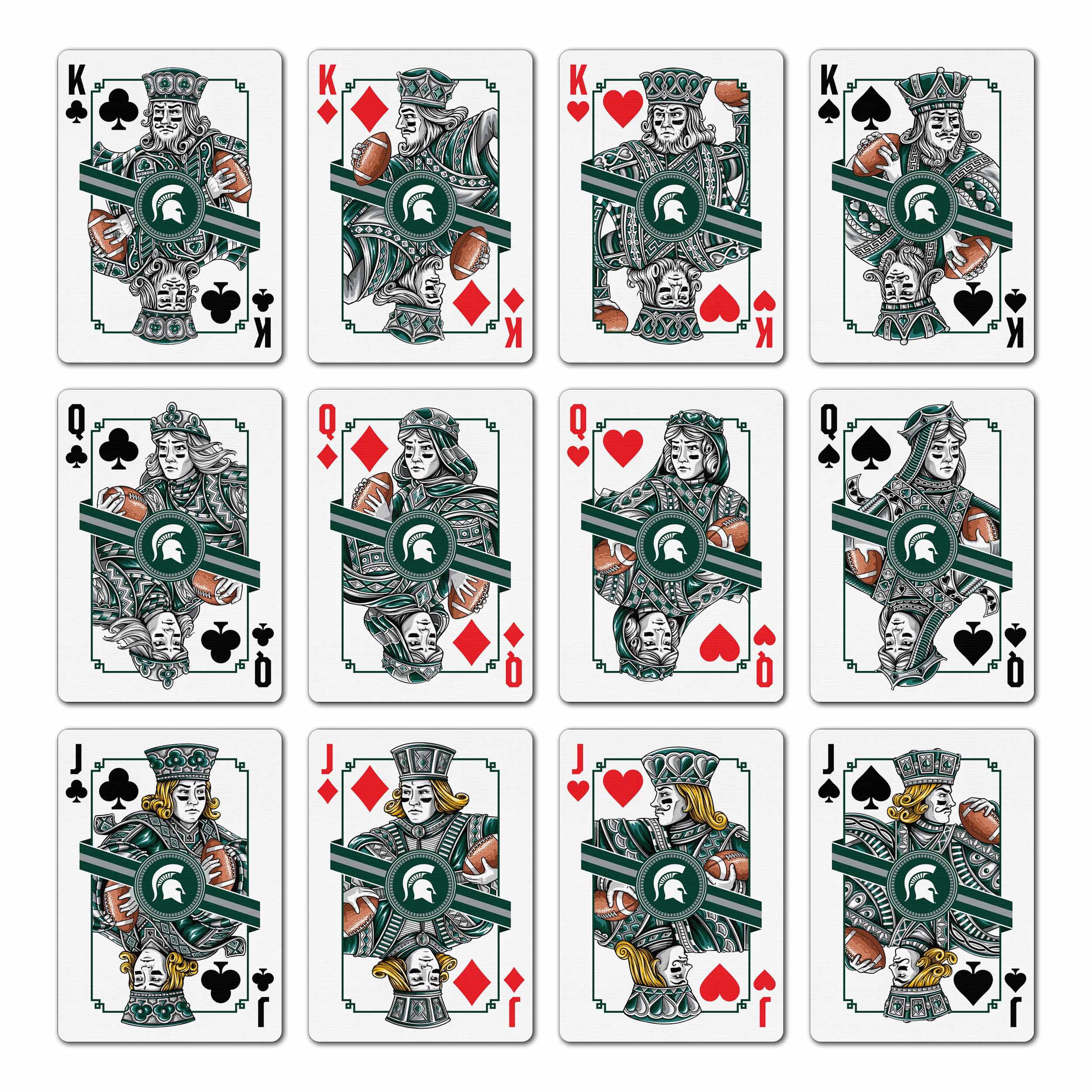 YouTheFan NCAA Michigan State Spartans Classic Series Playing Cards