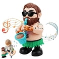 thumbnail image 3 of Kids Toddler Electric Light Up Dancing Saxophone Wild Man Toy, Musical Singing Funny Sensory Tummy Time Baby Toy, Christmas Birthday Holiday Gift for Infant Boys Girls Ages 2+, 3 of 9
