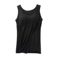 thumbnail image 2 of VV AVEORS Camisole Tops For Women With Built In Bra Thick Strap Tank Top Trendy Casual Basic Cami Tanks Black S, 2 of 3