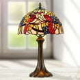 thumbnail image 2 of Dale Tiffany 1-Light Metal & Art Glass Table Lamp in Antique Bronze/Yellow, 2 of 3