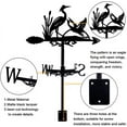 thumbnail image 4 of Weathervane Great Blue Heron Ornament Wind Vane Weathercock Metal Weather Vane for Garden Decor Farmhouse Decorative Outdoor Garden Wind Measuring Tool, 4 of 9