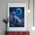 thumbnail image 2 of Diamond Art Kit for Adults, Cat Night Sky Spiral Flowers Diamond Painting for Adults Beginners, DIY Diamond Art Painting Kits, 5D Diamond Painting Crafts for Home Decor 12x16 Frameless, 2 of 7