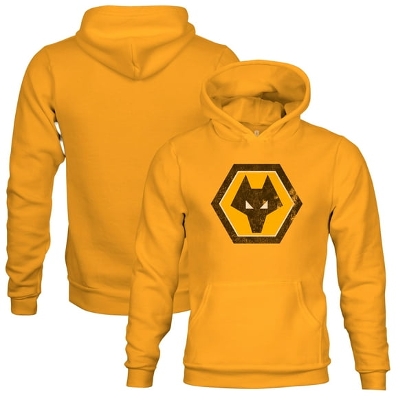 Youth 1863FC Gold Wolverhampton Wanderers Color Badge Fleece Pullover Hoodie