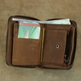 thumbnail image 2 of Cartera retro para hombre, cartera multifuncional de cuero, cadena, capa superior, cartera de piel de vaca, horizontal y vertical, 2 of 6