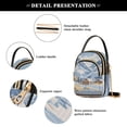 thumbnail image 4 of FORMRS Crossbody Bag for Women Quilted Travel Shoulder Cell Phone Purse with Chain Strap Handbag, Winter Mountain, 4 of 7