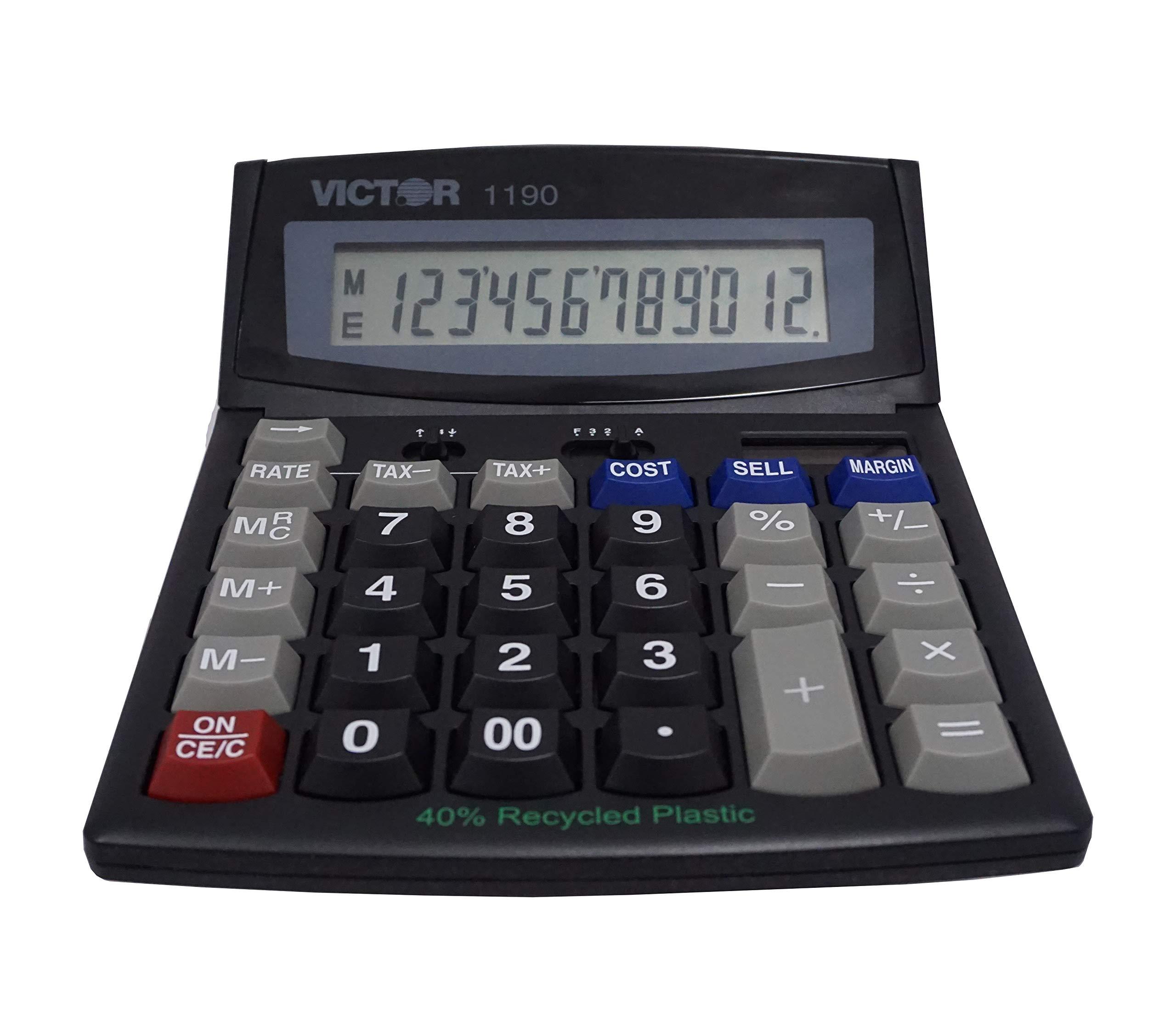 1PC Victor Victor 1190 Business Desktop Display Calculator VCT1190