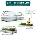 thumbnail image 7 of LIFERECORD Outdoor Raised Garden Bed Kit with Insulating Cover, Double Zipper Door for Air Flow - Cold-Resistant Planter for Gardening Vegetables, Herbs, Flowers Large, 7 of 7
