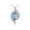 Blue Topaz, variant on Necklace Sterling Silver 925 Designer Necklace Marquise Gemstone & Diamonds Pendant 18" Chain 10X5MM Amethyst February Birthstone Womens Jewelry Silver Necklace