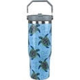 thumbnail image 1 of Cadeaux Tortue de Mer pour Femmes Gobelet Tortue de Mer 30 oz avec Poignée Tasse Tortue de Mer Gobelets Isolés Gobelets avec Paille Rabattable et Poignée Supérieure Acier Inoxydable Tasse à Café 30 oz, 1 of 5