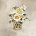 thumbnail image 2 of Purinton, Julia 15x15 Black Ornate Wood Framed with Double Matting Museum Art Print Titled - Sunflowers in Rattan, 2 of 4