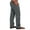 Dark Gray, variant on Turilly Mens Casual & Comfy Pants Casual Elastic Waistband Pocket Cotton Linen Panel Trousers Pants