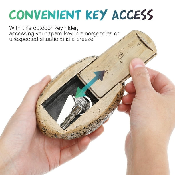 FRCOLOR Outdoor Hide A Key Hiding Rock Hidden Holder for outside