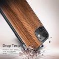 thumbnail image 2 of Nagebee Case for iPhone 12 Mini, [Real Natural Walnut Wood], Dual Layer Hybrid Protective Bumper Shockproof Phone Cover (Every Piece is Unique) - Wood, 2 of 6