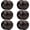 Oil Rubbed Bronze, variant on Half Dummy Door Knob Flat Ball Interior Door Knobs Non-Turning Door Handles, Oil Rubbed Bronze, 6 Pack