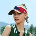 thumbnail image 6 of Puerto-Rico Flag Sport Visor Hats Sun Protection Outdoor Activity For Women Men, 6 of 7