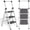 Black Grey, variant on 3 Step Ladder with Handle, Foldable Step Stool for Adults - Extra Wide Non-Slip Pedal, Sturdy Reinforced Construction & Rubber Feet, for Home and Kitchen Use
