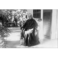 thumbnail image 1 of 24"x36" Gallery Poster, Liliuokalani on porch with dog during last years of her life 1917, 1 of 1