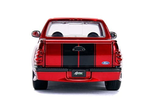 1999 Ford F-150 SVT Lightning Pickup Truck Jada Toys rojo caramelo