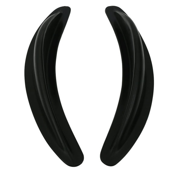 Ikon Motorsports Compatible with Universal WRC Style Front Canards Front Bumper Lip Splitter Spats 2 Piece Set PU