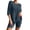 Blue, variant on Short Sets for Women Ribbed Knit Loose Fit Short Sleeve Crewneck T Shirt and Shorts 2 Piece Matching Set Womens Lounge Set