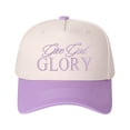 thumbnail image 5 of Give God GLORY Letter Embroidered Color Block Trucker Hat Unisex Adjustable Cotton Breathable Fashion Cap for Travel Daily Wear, 5 of 11