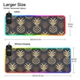 thumbnail image 3 of Wireless Charging Mouse Pad Large RGB Gaming Desk Mat 13 Light Modes Mousepad 31.5x11.8 Cute Pineapple Silhouette, 3 of 6