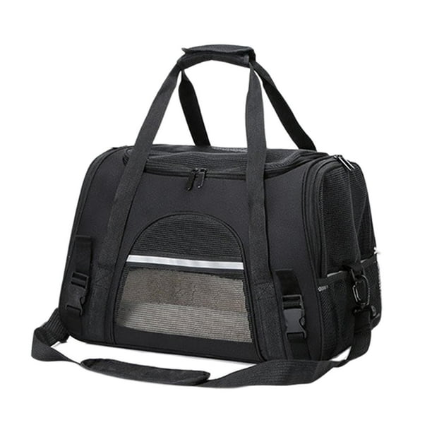 Pet Small Dog Cat Carrier Bolsa De Transporte De Viaje Comfort Soft Package Black Sunnimix Transportín para gatos