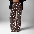 thumbnail image 6 of Hvogkswy Wide Leg Jeans for Women Trendy High Waisted Floor-Length Jeans Polka Dot Loose Stretchy Denim Pants with Pockets, 6 of 6