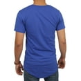 thumbnail image 3 of Ma Croix Men's Hip Hop Longlined Casual Crew Neck Basic T Shirts, 3 of 3