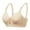 Beige, variant on 50% Off Clear! Viikei Bras for Women Sports Bras Wirefree Plus Size Adjustable Extra-Elastic Solid Color Shaping Cup Lingerie