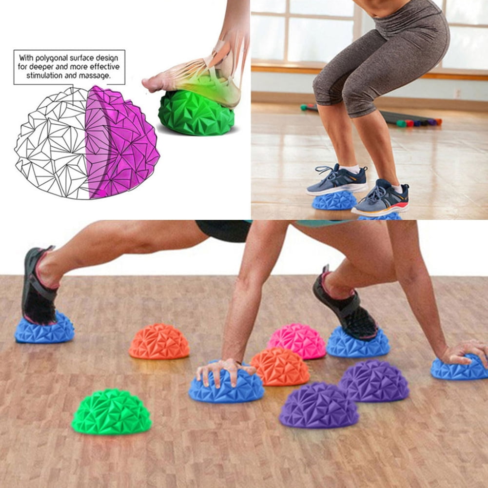 Yoga Fitness Exercise Balance Tool Stepping Spiky Point Feet Massage Ball 
