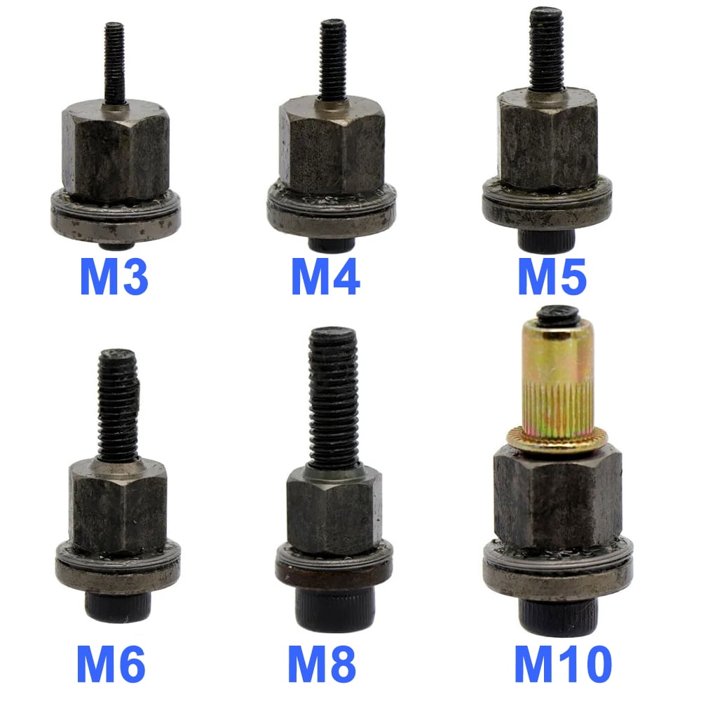 iMeshbean Hand Rivet Nut Gun Head Nuts Rivet Nut Tool Manual Riveter Rivnut Tool Accessory for Nuts M3 M4 M5 M6 M8 M10 Simple installation
