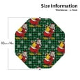 thumbnail image 2 of Bingfone Vintage Vintage Santa Skiing Green Plaid Leather Drinks Coasters with Set of 6,Suitable for Home Kitchen,Coffee Cup Coasters Home Gift, 2 of 7