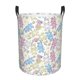 thumbnail image 1 of Balery Cartoon Bunny Cesta de ropa redonda con asas, impermeable, independiente, para ropa, juguetes, dormitorio y familia-Small, 1 of 6