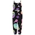 thumbnail image 4 of Halloween Savings! Joau Toddler Baby Girls Halloween Outfit Sleeveless Jumpsuit Pumpkin Ghost Harem Pants Suspender Romper Overalls Fall Clothes with Pockets, 4 of 5