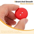 thumbnail image 4 of Uxcell 10Pcs Botón de costura de resina, 30mm botones redondos de 2 agujeros color rojo, 4 of 6