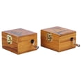 thumbnail image 3 of Caja musical, juego de 2 piezas, caja de música de madera con forma de mano, caja de música de regalo, confiabilidad excepcional, 3 of 12