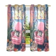 thumbnail image 6 of Yayeee Window Curtains Light Filtering 63"x52" Grommet Panel Pair Home Living Room Decor, Art Cat, 6 of 7