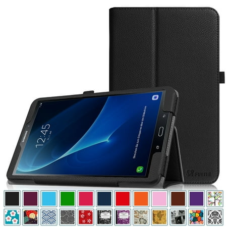 Samsung Tablet 2 Case For Kids Fintie PU Leather Case Cover for Samsung Galaxy Tab A 10.1 (NO S Pen Version SM-T580/T585/T587) Tablet, Black ()