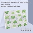 thumbnail image 3 of Green Shamrock Leaves Decorative Light Switch Plates Switch Cover Decorative Wall Plates Ideal for Living Room Kitchen Bedroom and Study, 3 of 8
